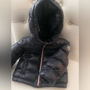 Moncler Boys (Toddler Size 2) Aubert Puffer Jacket in Night Blue